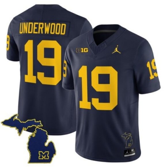 Mens Youths  Kids Bryce Underwood Vapor Jersey Navy Stitched - Picture 1 of 1